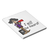 Ik zal gehoord worden notitieblok (Schuin)