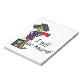 Ik zal gehoord worden notitieblok (Linkerzijde)