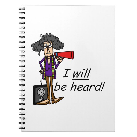 Ik zal gehoord worden notitieboek (Voorkant)