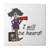 Ik zal gehoord worden tegeltje (Voorkant)