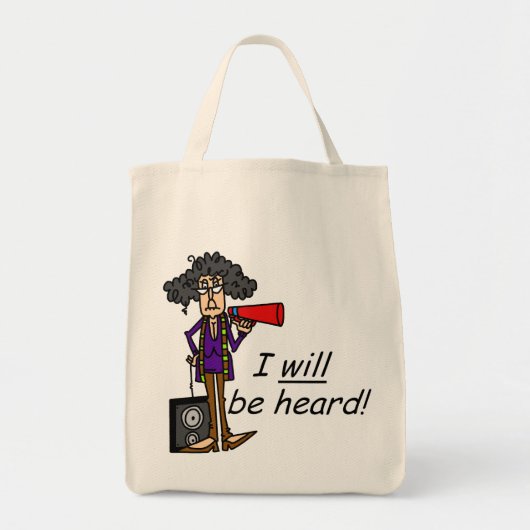 Ik zal gehoord worden tote bag (Voorkant)