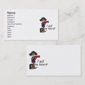 Ik zal gehoord worden visitekaartje (Voorkant / Achterkant)
