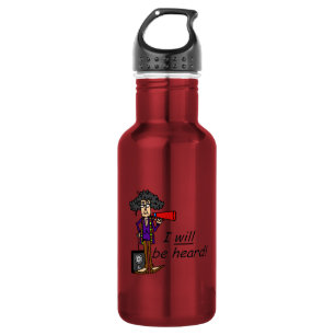 Ik zal gehoord worden waterfles 
