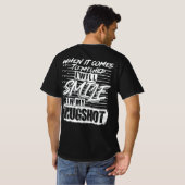 Ik zal glimlachen in mijn mugshot t-shirt (Achterkant volledig)