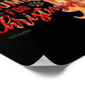 IK ZAL GNOME ZIJN VOOR CHRISTMAS grappige kerst Poster (Hoek)