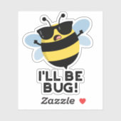 Ik zal grappig filmfraam bee worden sticker (Vel)