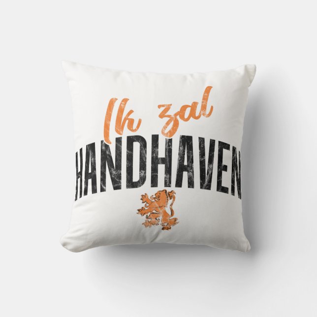 Ik zal Handhaven Cushion, Dutch Motto Kussen (Voorkant)