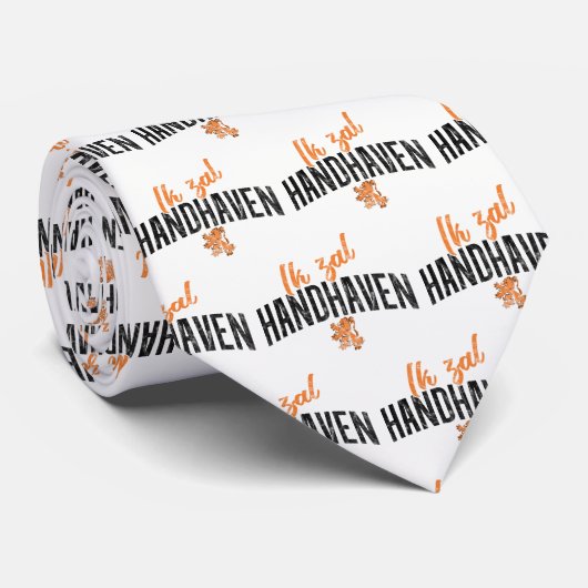 Ik zal Handhaven Dutch Motto Stropdas (Opgerold)
