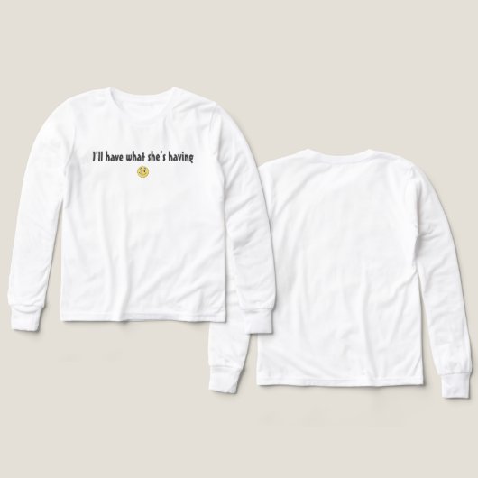 Ik zal hebben wat ze heeft (Voorkant /achterkant)