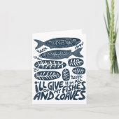 Ik Zal Hem Al Mijn Vissen En Broden Christia Kaart (Voorkant)