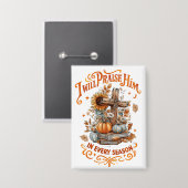 Ik zal hem prijzen... button (Voorkant / Achterkant)