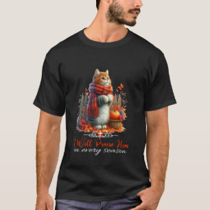 Ik zal Hem prijzen in elk seizoen Fall Christian K T-shirt