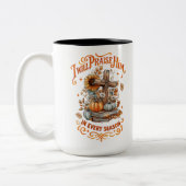 Ik zal hem prijzen... tweekleurige koffiemok (Links)