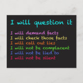 Ik zal het Briefkaart ter discussie stellen (Voorkant)