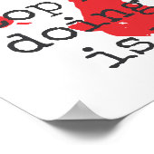 Ik zal het gebrek aan vrijheid - Inspirerend Poster (Hoek)