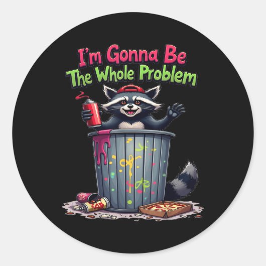 Ik zal het hele probleem zijn ronde sticker (Voorkant)