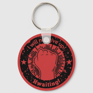 Ik zal het niet opgeven Hwaiting Koreaanse Popcult Sleutelhanger