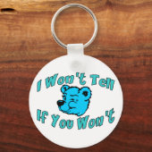 Ik zal het niet vertellen sleutelhanger (Voorkant)