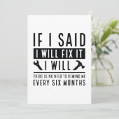 Ik zal het oplossen bedankkaart (Staand voorkant)