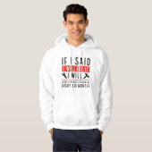 Ik zal het oplossen hoodie (Voorkant volledig)