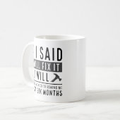 Ik zal het oplossen koffiemok (Voorkant links)