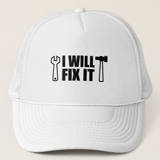 Ik zal het oplossen trucker pet (Voorkant)