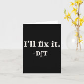 Ik zal het oplossen Trump 2024 Win Victory Winner  Kaart (Gele Bloem)