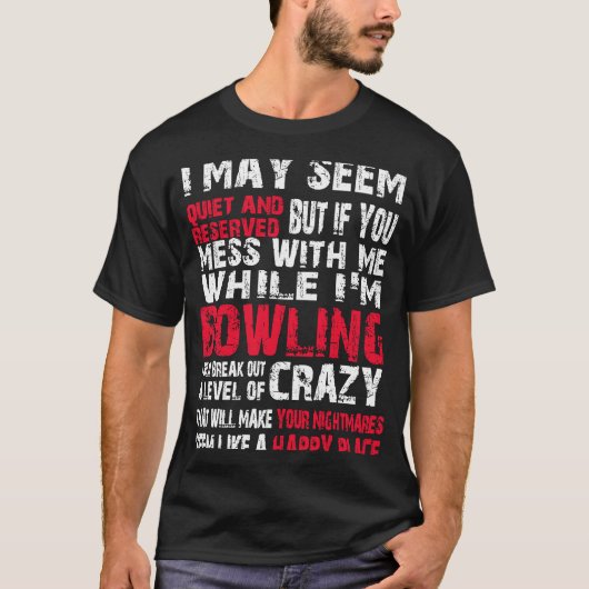 Ik zal het rustig vinden en voorbehouden als u Bow T-shirt (Voorkant)
