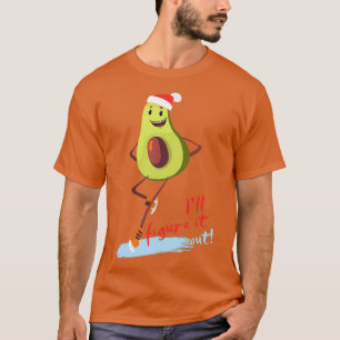 Ik zal het uit Avocado Figuur Skater halen T-shirt