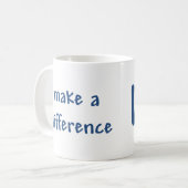 Ik zal het verschil maken koffiemok (Voorkant links)