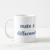 Ik zal het verschil maken koffiemok (Links)