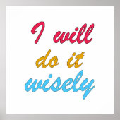 ik zal het verstandig doen poster (Voorkant)