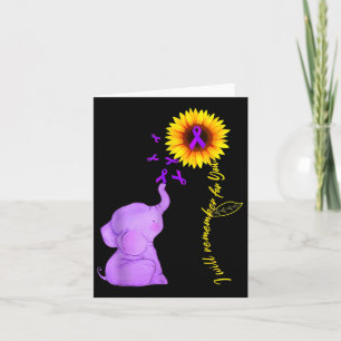 Ik zal het voor je onthouden Zonnebloem Alzheimerh Kaart