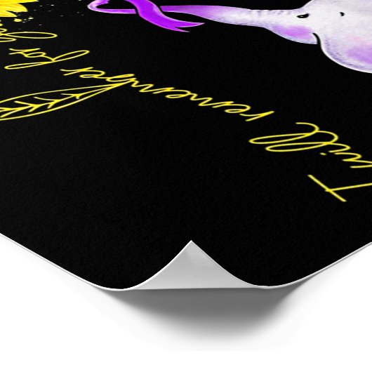 Ik zal het voor je onthouden Zonnebloem Alzheimerh Poster (Hoek)