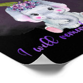 Ik zal het voor je onthouden Zonnebloem Alzheimerh Poster (Hoek)