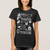 Ik zal hier of overal op de taart staan t-shirt (Voorkant)