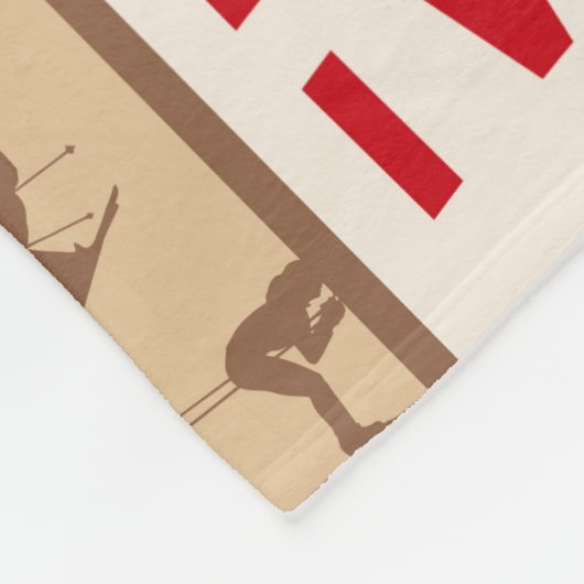 IK ZAL HIER SKI OF ER ZIJN MEER sneeuwwintersporte Fleece Deken (Hoek)