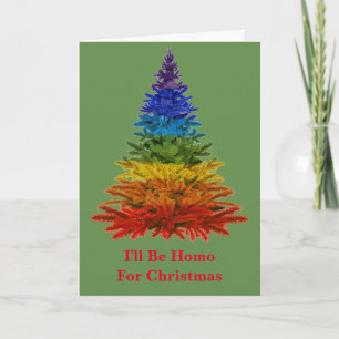 Ik zal Homo Gay Kerstmis zijn Feestdagen Kaart
