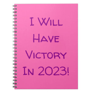 Ik zal in 2023 overlijden! Magenta en Hot Pink Notitieboek
