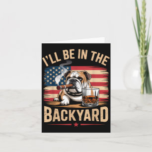 Ik Zal In De Achtertuin Zijn Engelse Bulldog Usa V Kaart
