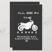 Ik zal in de garage mijn motorfiets T-Shirt repare (Voorkant / Achterkant)