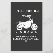 Ik zal in de garage mijn motorfiets T-Shirt repare (Voorkant)