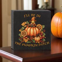 Ik zal in de pompoenpatch zijn