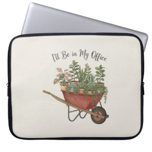 Ik Zal In Mijn Kantoor Zijn Funny Plant Lover Cita Laptop Sleeve
