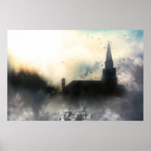 Ik zal Inspirerend poster wegvliegen