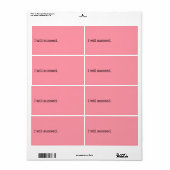 Ik zal Inspirerend prijsopgave voor succes hebben Etiket (Full Sheet)