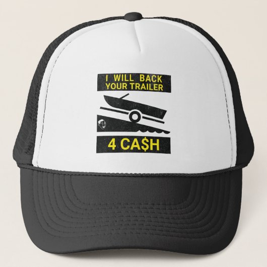 Ik zal je aanhanger teruggeven voor cash - funny v trucker pet (Voorkant)
