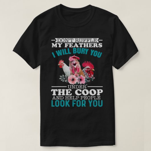Ik zal je begraven onder de t-shirt (Design voorkant)