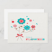 Ik zal je Briefkaart met bloemen brengen (Voorkant / Achterkant)