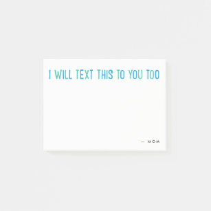 Ik zal je dit te grappig blauw sms'en. post-it® notes